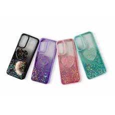 Capa Cristal Glitter Premium para Galaxy A15 / A14 – Design Exclusivo Feminino