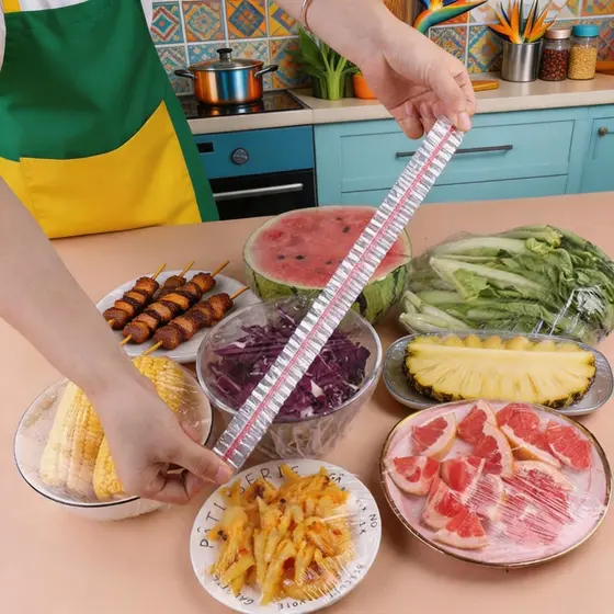 Kit100/200/300/500 Tampas de Plástico Descartáveis para Alimentos - Tamanho Único e Econômicos!