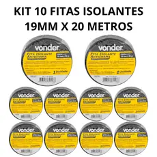 Kit 10 fita isolante Vonder 20metros antichama