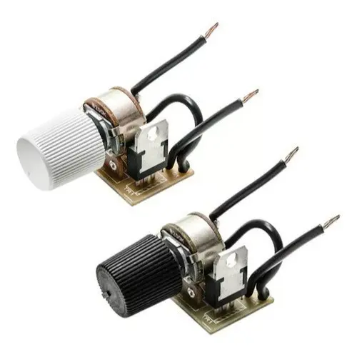 Kit 5 Dimmer Rotativo Preto ou Branco 400W Universal Bivolt On/Off Universal