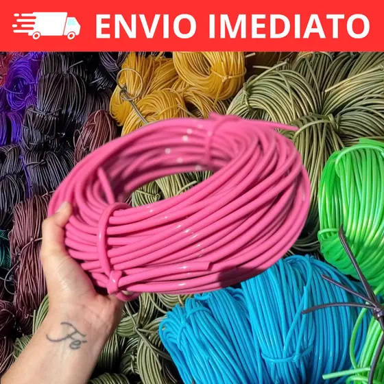 1 kg Fio Plástico Pvc Cordinha Alta Qualidade Artesanato Espaguete Cadeiras Cordão Macarrão Enrolar