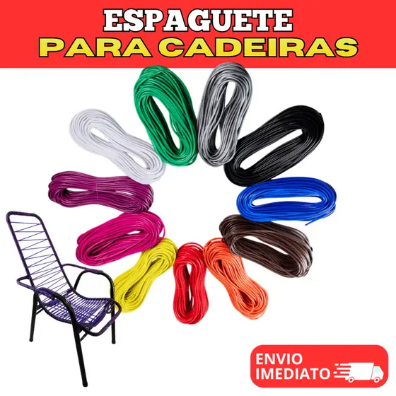 4kg Cordinha Macarrão Cordão de Enrolar Qualidade Premium Cadeira Espaguete PVC Artesanato