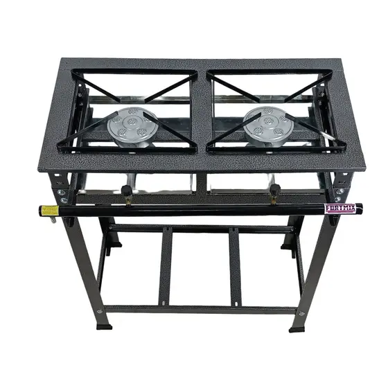 FOGÃO 2 BOCAS ALTA PRESSÃO 30x30 COM REGISTRO - ENVIO IMEDIATO
