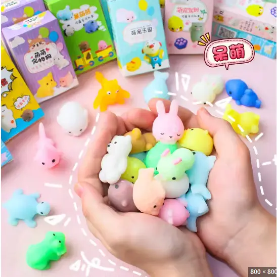 Kit 30 Squishy Mochi Bichinho Macio De Apertar Pop It Fidget
