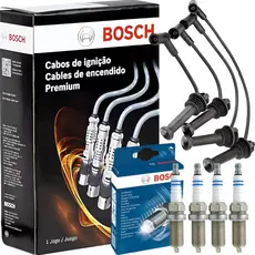 Kit Jogo Cabo E Vela Bosch New Fiesta 1.5 1.6 Sigma 2010/...