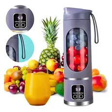Liquidificador Portátil Recarregável 8 Lâminas 450ml Mini Liquidificador Portátil Shake Suco Recarregavel Usbwhey
