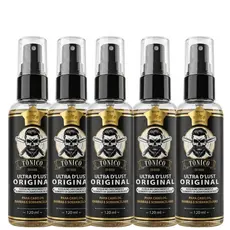 Kit 5x Tônico Ultra DLUST, Cabelo Barba e Bigode 120ml