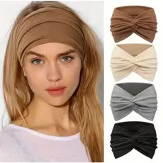 Kit 3 Turbantes Faixa Tiara para Cabelo ou Unidades Moda Acessório Feminino Confortável Estilo