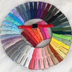 Pulseira silicone Lisa para Smartwatch 38/40/41/42/44/45/49 smartwatch pulseira