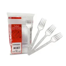 Kit 100/200/300x Garfo Sobremesa Ideal p/ Tortas/Bolos/Festas