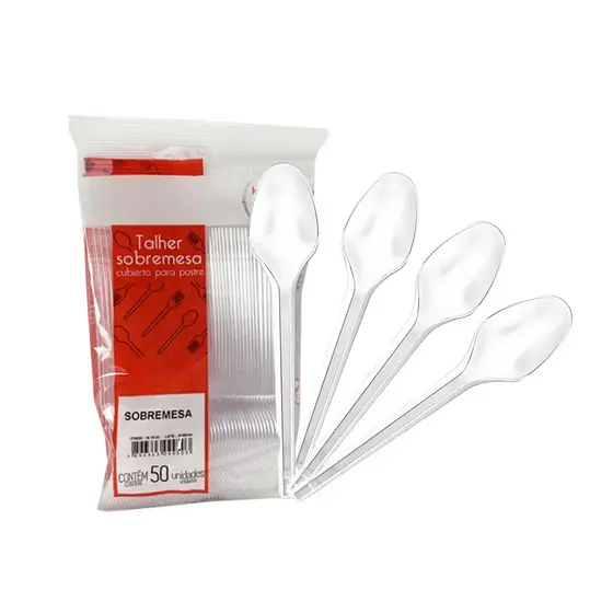 Colher De Sobremesa Kit 50, 100 ou 200 Unidades Perfeito Para Bolos e Doces