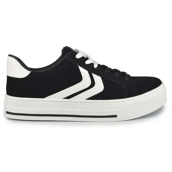 Tênis Feminino Via Marte Casual Plataforma Preto Branco Conforto Escolar Trabalho Estiloso 027025