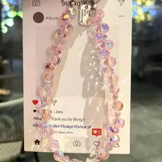 Acessório Tenda Moda: Strap Braço Cristal Premium com Clipe para Capinha de Celular