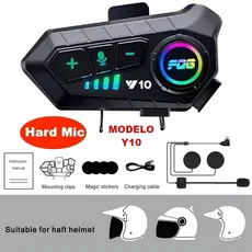 K06 Wireless Bluetooth 5.3 Headphones for Motorcycle Helmets with Noise Reduction IPX6 Waterproof