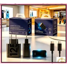 Cabo e Carregador Universal 125W Fast Charging Turbo USB-C Com Todos os Modelos Android