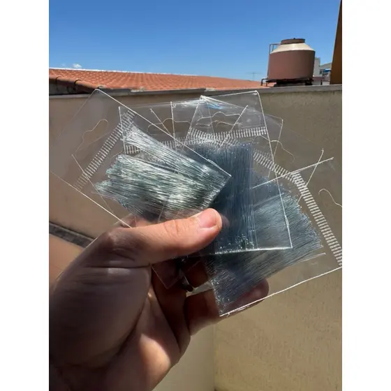 kit com 100 linhas retificadas 0,70 / 0,80 / 0,90 para fazer antenas para pesca