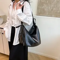 TOMI MITO Bolsa Tiracolo Feminina com Alça Lateral Transversal de Ombro de Couro PU X197
