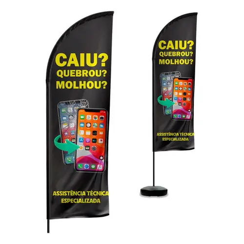 Wind Banner Assistência Técnica Celular 2 Metros Dupla Face