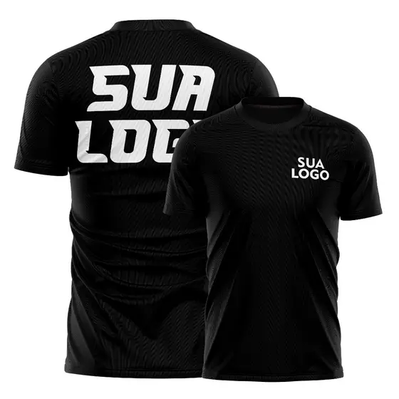 Camiseta Personalizada Uniforme Profissional Empresa Trabalho Dry Fit E Algodão Seu Contato e Logo