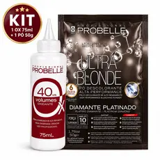 Kit Ox 75ml + Pó Descolorante 50g Probelle Profissional