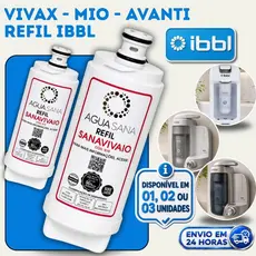 REFIL FILTRO PURIFICADOR IBBL AVANTI MIO VIVAX COMPATIVEL MINI GIROU TROCOU ÁGUA NATURAL