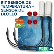 KIT SENSOR TEMPERATURA + DEGELO 2,7k UNIVERSAL GELADEIRA BRASTEMP CONSUL  W10531315