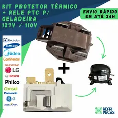 RELE E PROTETOR UNIVERSAL P/ GELADEIRA FREEZER 4 PINOS 110V - 127V
