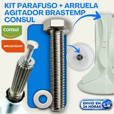 PARAFUSO CENTRAL AGITADOR BRASTEMP/CONSUL 8 BLADES 8 PÁS P/ LAVADORA BATEDOR P/ MÁQUINA DE LAVAR