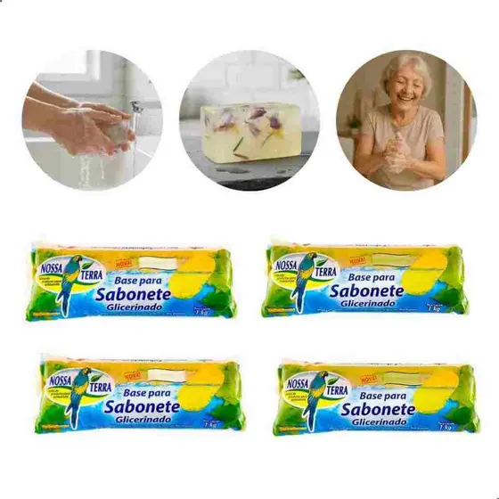 4kg Base Glicerinada Perolada e Transparente Fácil Manuseio