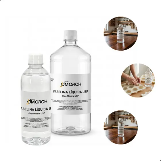 Vaselina Líquida Usp Incolor Sem Cheiro Sem Fragrância Sem Odor para Cosméticos e Desinformar 500ml ou 1 Litro