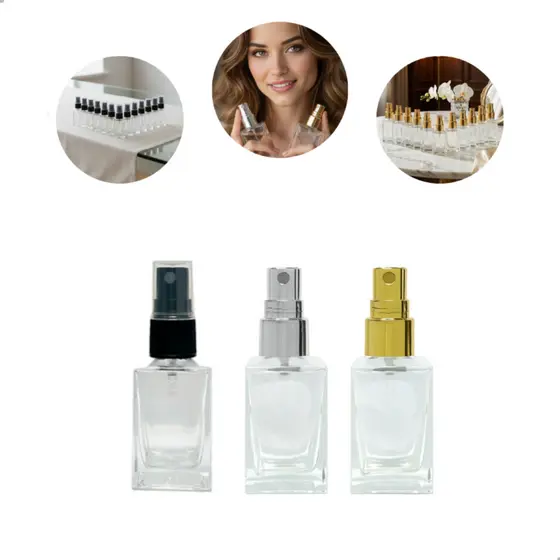 Kit 10 Frascos Cubo 30ml Válvula Spray Luxo