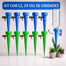 Kit 12/24/36 Gotejador para Plantas Irrigador Água Acoplável em Garrafa Pet Regador Automático Jardim Dosador Vaso