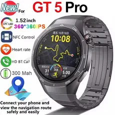 2026 Para GT5 PRO GPS Relógio Smartwatch Masculino HD Tela AMOLED Freqüência Cardíaca
