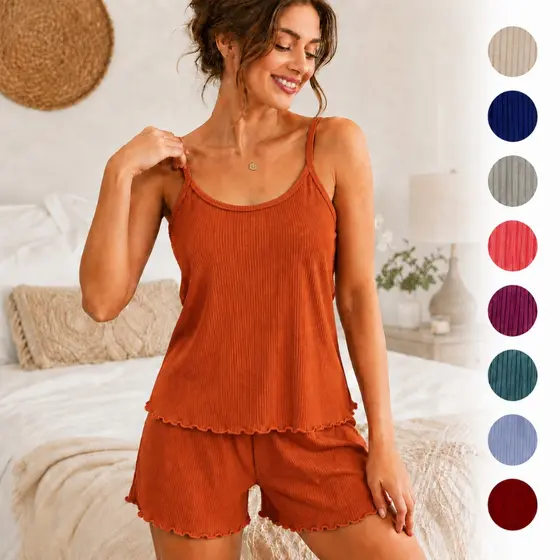 Kit 2 Pijamas Feminino Baby Doll Canelado Blogueirinha
