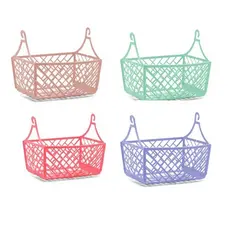 Cesto Para Prendedores Pregadores de Roupa Com Gancho Para Pendurar Móvel