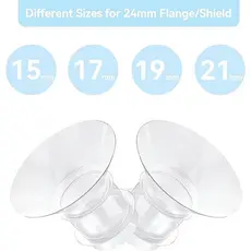 Inserções de flange de 17 19 21mm para bombas de leite vestíveis TSRETE Medela Momcozy S9 S9Pro S12 S12Pro.