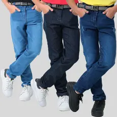 Calça Jeans Infantil Juvenil Kit Combo Masculino Menino Skinny Com Regulador Bolso