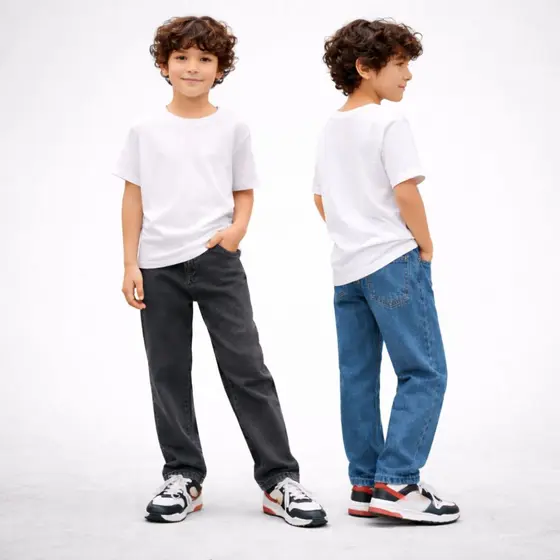 Calça cargo masculino infantil juvenil bolsos laterais