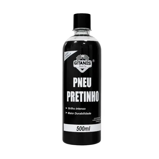 Pretinho Para Pneu Automotivo 500ml Brilho Intenso