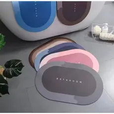 Tapete de Piso para Banheiro Antiderrapante, Absorção Premium e Secagem Rápida – Design Elegante