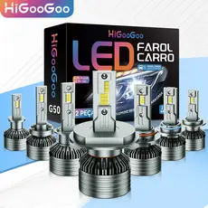 HiGooGoo G50 150W Par de Farol Ultra Led Lâmpadas 30000LM Carro Luz De Nevoeiro H1 H3 H4 H7 H11 9005 HB3 HB4 H27 880