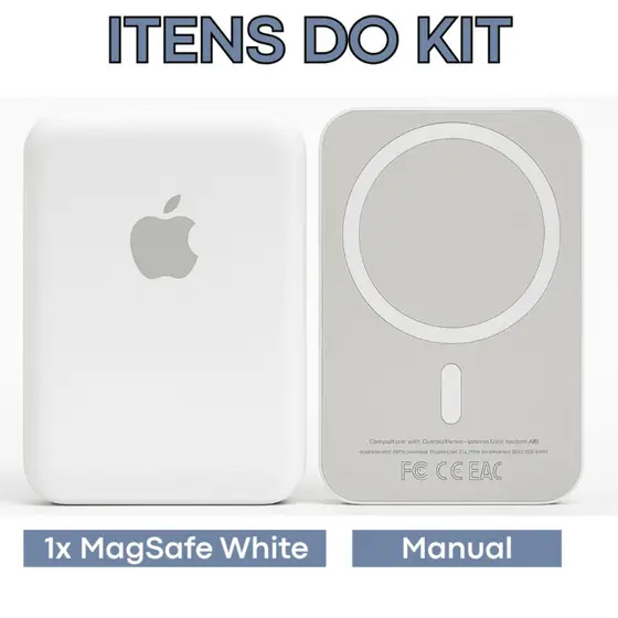 Magsafe Carregador Sem Fio Portátil 10000mAh: iPhone 11-14/Pro/Max Design Sleek