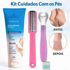 Creme Hidratante para Pés com Ureia 10% 240g Calcanhares Ressecados Cotovelos Joelhos Phálle Pé