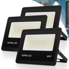 Kit3 a 10 Refletor LED 300W Holofote Bivolt Super Brilhante e Econômico IP67 à Prova d'Água Externas