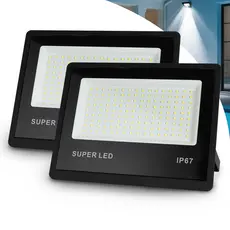 Kit 2-8 Refletor LED 600W Holofote Bivolt Super Brilhante e Econômico IP66 à Prova d'Água Externas