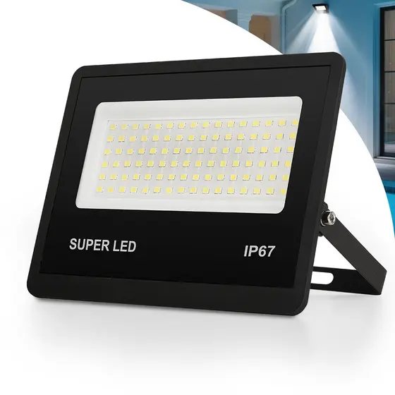 Refletor LED 300W Holofote Bivolt Super Brilhante durável e Econômico IP67 à Prova d'Água Externas