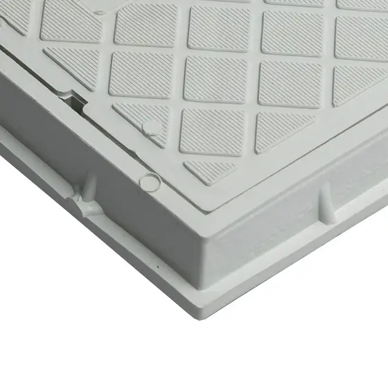 Tampa Pvc Esgoto Caixa De Gordura 30x30cm Branca Articulada