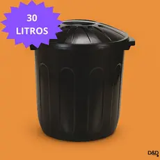 Lixeira Plástica 30Lcom Tampa Resistente Lixeira Cozinha Banheiro Lavanderia Multiuso Alta Qualidade