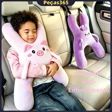 Travesseiro Infantil para Carro Bebê com Apoio Cabeça e Pescoço | Almofada Macia Cinto Segurança Infantil Peças365