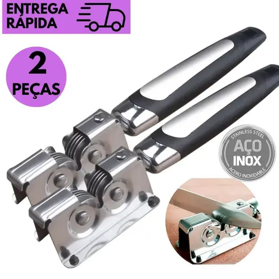 kits 2 ou 1 Afiador de Facas Manual Portátil  Base Antiderrapante Amolador para Facas Tesouras Profissional